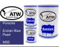 Preview: Porsche, Enzian Blue Pearl, M5D: 500ml Lackdose + 500ml Klarlack + 250ml Härter - Set, von ATW Autoteile West.